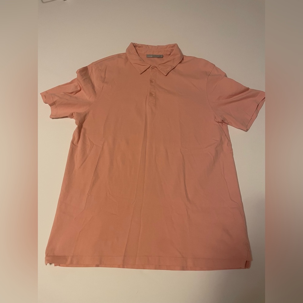 Vince pink polo - size medium (like new)
